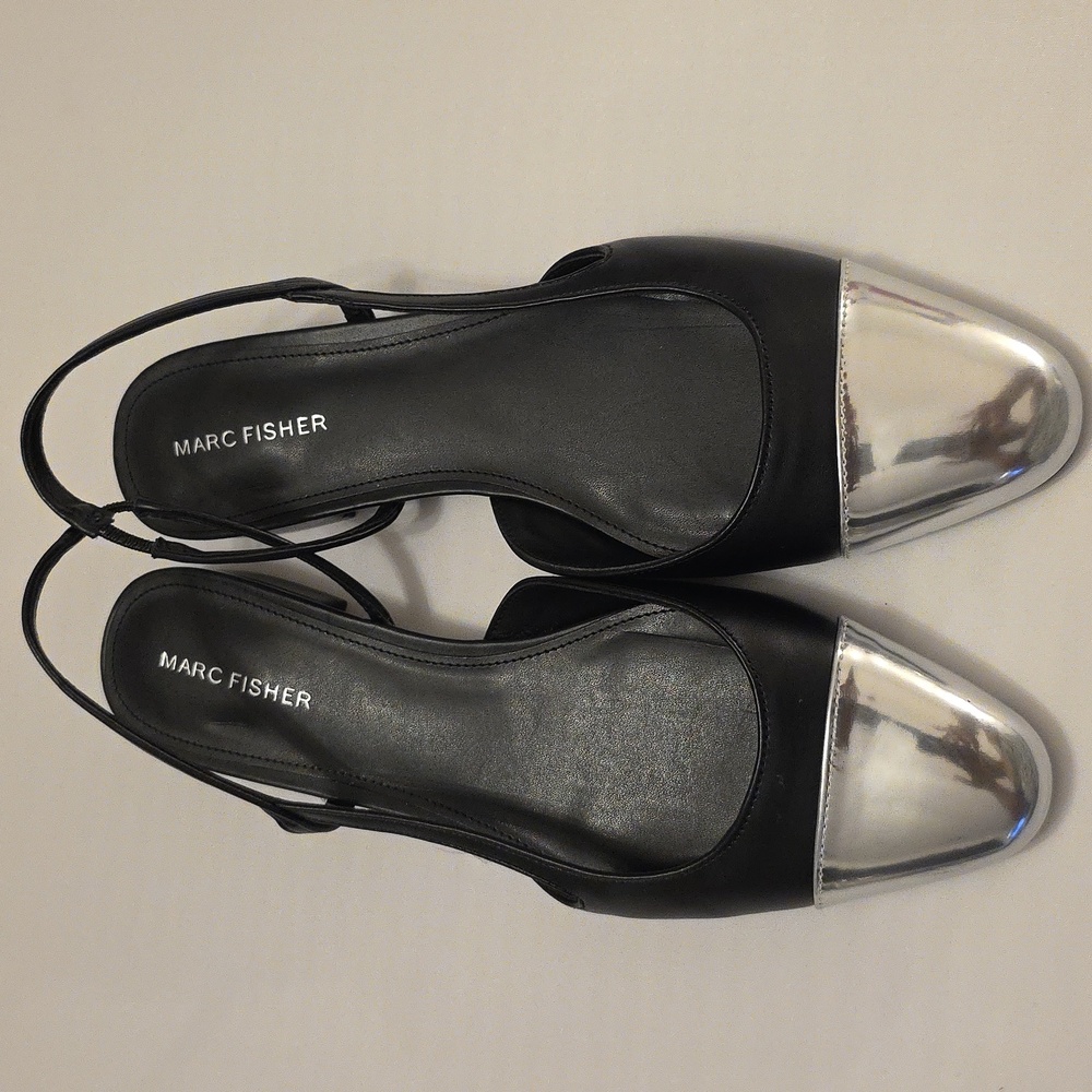 BRAND NEW MARC FISHER DELA CLOSED TOE SLINGBACK DRESS FLATS